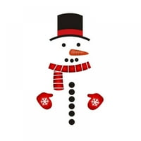 Snjegović hladnjača naljepnica Božićni ukrasi snjegović naljepnice Svečana kuhinja naljepnica za božićni