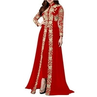 Gospođica haljina pad zazor žene casual dugih rukava čipke za patchwork stalke koljnice i hlače Srednjovjekovna