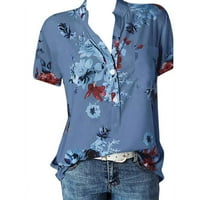 Ženski ljetni vrhovi majica kratkih rukava Top bluza u boji