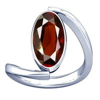 Divya Shakti 7.25-7. Carat Hessonit Gomed Gemstone srebrni prsten za žene
