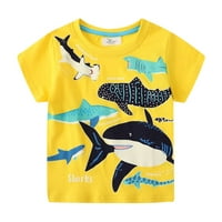 Rovga Toddler Boy The Tee Tors majica Majica s kratkim rukavima Ispiši pamučne ljetne vrhove Ters Sharks