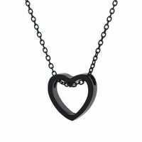 Šuplje srce u obliku srčanog srca, poklon nakita za nakit zaljubljenih za Valentinovo