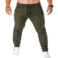 Nizine muške lagane pantalone muškarci sa džepovima Loungeward Cargo Jogger Striped Opremljene dna vojska zelena 2xl