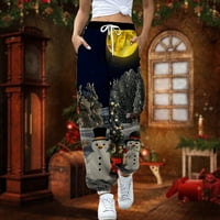 HGW casual pantalone ženske dukseve labave džepove Božićne turnesne pantalone
