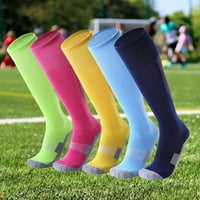 Odrasle djece nogometne čarape parovi koljena visoke cijevi čarape za ručnik dno tlaka nogometne čarape
