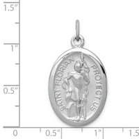 Sterling srebrna Saint Florian Medalja