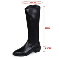 Homodles Ženske klinove koljena High Boots na prodaji - čizme crna veličina 6.5
