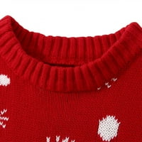Baby božićni plemen džemper, zimske djevojke slatki duks pulover za božićni najbolji poklon, 1-6t