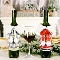 Navlake za vino, boca vina pokriva božićni okus zaštitni nordijski stil boce boce boce navlake za stolni