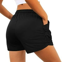Dyegold ženske kratke hlače Ljetni elastični struk Lounge zvezni šorc džepni labavi plus veličine udobnog
