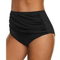 Outfmvch ženski tankini tanki pločeShorts Plaža Pant Bikini Donje trke za trčanje High Squik Ruched
