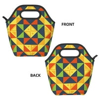 Kvadratna trokuta geometrija izolirana torba za ručak za muškarce, torba za hlađenje za ručak za višekratnu