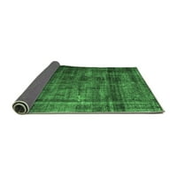 Ahgly Company Indoreni pravokutnik Sažetak Smaragd zeleni prostirke savremene suvremene površine, 8