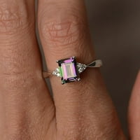 HonRane modni prsten kvadrat rhinestone shining dugotrajan hipoalergenijski pozlaćeni ukras otporni