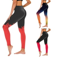 Tejiojio Womens Workout Dno padajuće čišćenje Ženska rastezanje Yoga Tajice Fitness Trčanje teretane Sportske pantalone