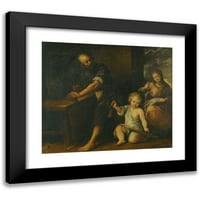 Carlo Francesco Nuvolone Crna modernog uokvirenog muzeja Art Print pod nazivom - Isus u Josephovoj radionici
