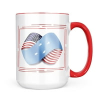 Neonblond Infinity zastave SAD i Mikronezija krila poklon za ljubitelje čaja za kavu
