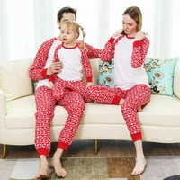 Porodični pidžami Božićni dečko i devojčica Pajamas Pijamas postavio je udoban i moderan novi stil crtanog crtanog stila