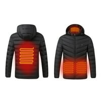 Oslinski grijani kratki kaput na otvorenom Zip up duksela zimska topla odjeća zagrijana za jahanje skijanje