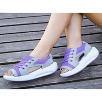 Gomelly Women Sport Sandal Clotout Platforma Sandale čipke Up Ležerne cipele Lagane platforme hodajući