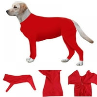 Zjedni psi mekim kombinezonskom kombinezonskom zaštitu dugih rukava Bodysuit Post Hirurgion Obrastvova za malu srednje psesna odjeća