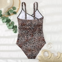 Kupaći kostim Women Plus veličina Jednokrevetni kupaći kostim Leopard Print Sexy Bikini