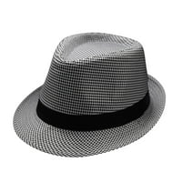 Muškarci Žene Retro Jazz Hat Striped ispisani Britanska šešir za sunčanje Travel Hat svakodnevno slobodno