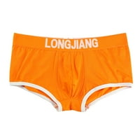 Zuwimk muns donje rublje, muški modni pamučni aktivni rastezljivi Thong narandžasti, s