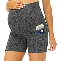 Guvpev ženske moge kratke hlače za trbuh nacrtaju ljetni trening koji rade aktivne kratke hlače s džepovima