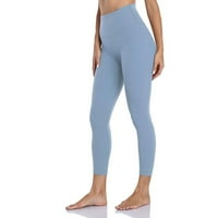 Ženska visoka struka Čvrsta boja uska fitness joga hlače skrivene joge hlače Napomena Kupite jednu ili