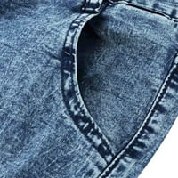 Muške hlače Joggers Ljeto BodyBuilding džep traper rupa Sportska pantalona za muškarce
