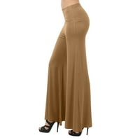 Joga hlače za žensko odobrenje plus veličine modnih džepova sa čvrstim visokim strukom labave vučne vode široke noge joga hlače