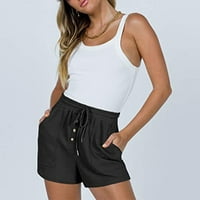 Ženske lagane kratke hlače Casual baggy trendy kratke hlače Elastična struka Comffy šorc