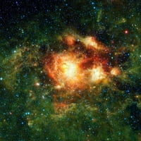 3603, vrući mladi zvjezdani klaster na Mliječnom putnom plakatu Print Stocktrek Images