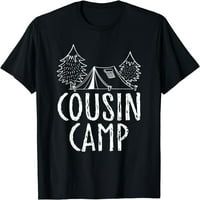 Rođačni kamp Porodični kamp ljetni odmor posada Porodična izlet majica Crni medij
