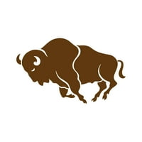 Buffalo naljepnica naljepnica Die Cut - samoljepljivi vinil - otporan na vremenske uvjete - izrađene u SAD - mnogo boja i veličina - Bison RV Camping na otvorenom