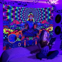 Leuncero Tapies Blacklight Seedpread Trippy Colorful Tapisestry Psychedelic Hippie Decor Style K 230x