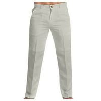 Wozhidaoke linen pantalone Radne pantalone za muškarce Muškarci Proljeće Ljeto Pant Slikanje Labavi