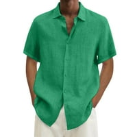 Košulje za muškarce muške ljetne havajske košulje s kratkim rukavima dvostruki džep isključite košulju
