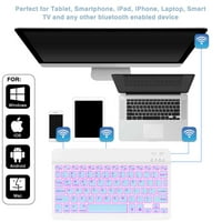 U lagana tastatura i miš sa pozadinom RGB svjetla, višestruki tanak punjiva tastatura Bluetooth 5. i 2,4 GHz stabilna veza za prijenos serije Dell Inspiron