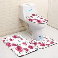 Različite veličine Elegantski poppies Leptiri ženski dramatični kućni kupatilo prostirke za kupanje