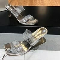 OAVQHLG3B sandale za zazor žena ispod $ Ljetne dame prozračne papuče od krpe Sandale casual ravne ženske cipele