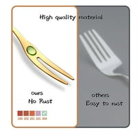 Poklon Kuhinjski alati Hrana pick Pribor za pribor za ručavanje od nehrđajućeg čelika Dvokratna vilica