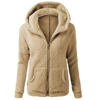 Miayilima Plus size Ženska jakna kaputi kaputi za žene Ležerne prilike, zimski pad dugih rukava izrez