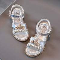 Djevojke sandale ravne biserne dječje cipele velike djece cipele za plažu djevojke princeze cipele s
