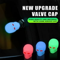 Fluorescentna kape za gume za automobile, ventili za lubanje guma Stemske kapice Univerzalne ventile