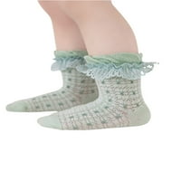 MULTITRUST LOTH GIRL-ove kratke cijevi čarape modni žakardovi prozračne tanke ruffles čarape 0 godina