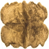 Prava ovčja tepih meka i prirodna noćna tepih prirodni dvostruki palt