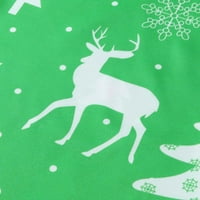 Muškarci Ležerne pahuljice Božićska jelena ispisana božićna majica top bluza