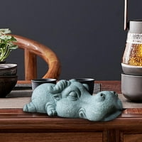 Zeleni pješčenjak Životinjski mini čaja PET figurica Kung Fu Tea Pet Model Tabletop Ornament Lijepi